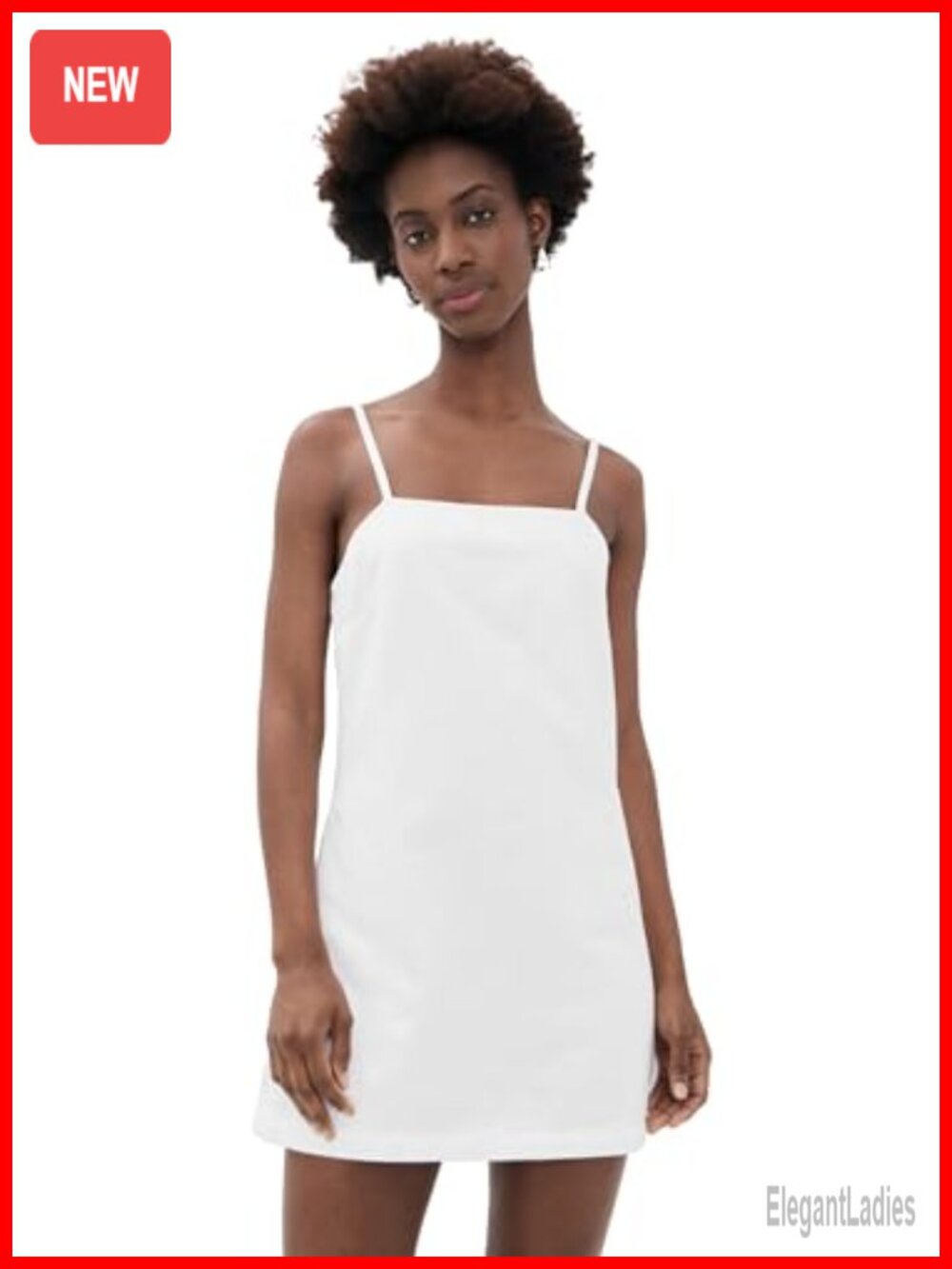 Joe's Jeans Clean Denim Shift Dress Sleeveless Midi Square Neck